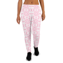 Product name: Recursia Modern MoirÃ© VI Women's Joggers In Pink. Keywords: Athlesisure Wear, Clothing, Print: Modern MoirÃ©, Women's Bottoms, Women's Joggers