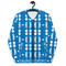 Product name: Recursia Modern MoirÃ© IV Men's Bomber Jacket In Blue. Keywords: Clothing, Men's Bomber Jacket, Men's Clothing, Men's Tops, Print: Modern MoirÃ©