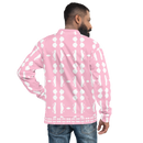 Product name: Recursia Modern MoirÃ© IV Men's Bomber Jacket In Pink. Keywords: Clothing, Men's Bomber Jacket, Men's Clothing, Men's Tops, Print: Modern MoirÃ©
