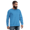 Product name: Recursia Modern MoirÃ© IV Men's Sweatshirt In Blue. Keywords: Athlesisure Wear, Clothing, Men's Athlesisure, Men's Clothing, Men's Sweatshirt, Men's Tops, Print: Modern MoirÃ©