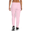 Product name: Recursia Modern MoirÃ© IV Women's Joggers In Pink. Keywords: Athlesisure Wear, Clothing, Print: Modern MoirÃ©, Women's Bottoms, Women's Joggers