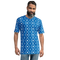 Product name: Recursia Modern MoirÃ© VII Men's Crew Neck T-Shirt In Blue. Keywords: Clothing, Men's Clothing, Men's Crew Neck T-Shirt, Men's Tops, Print: Modern MoirÃ©