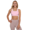 Product name: Recursia Modern MoirÃ© VII Padded Sports Bra In Pink. Keywords: Athlesisure Wear, Clothing, Print: Modern MoirÃ©, Padded Sports Bra, Women's Clothing