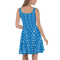 Product name: Recursia Modern MoirÃ© VII Skater Dress In Blue. Keywords: Clothing, Print: Modern MoirÃ©, Skater Dress, Women's Clothing