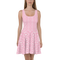 Product name: Recursia Modern MoirÃ© VII Skater Dress In Pink. Keywords: Clothing, Print: Modern MoirÃ©, Skater Dress, Women's Clothing
