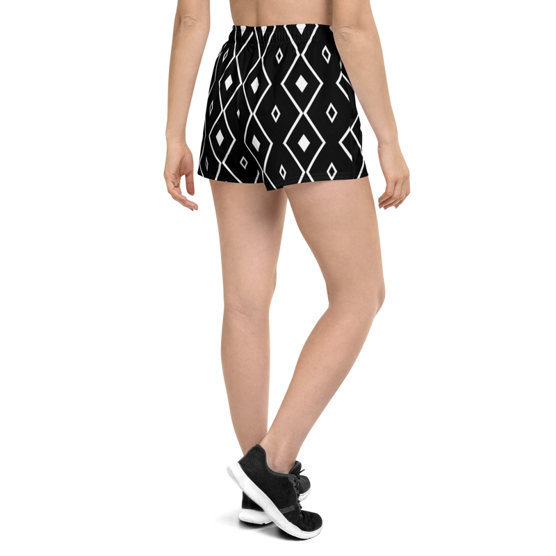Product name: Recursia Modern MoirÃ© VII Women's Athletic Short Shorts. Keywords: Athlesisure Wear, Clothing, Men's Athletic Shorts, Print: Modern MoirÃ©