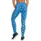 Product name: Recursia Modern MoirÃ© VII Yoga Leggings In Blue. Keywords: Athlesisure Wear, Clothing, Print: Modern MoirÃ©, Women's Clothing, Yoga Leggings