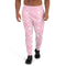 Product name: Recursia Modern MoirÃ© VIII Men's Joggers In Pink. Keywords: Athlesisure Wear, Clothing, Men's Athlesisure, Men's Bottoms, Men's Clothing, Men's Joggers, Print: Modern MoirÃ©