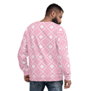 Product name: Recursia Modern MoirÃ© VIII Men's Sweatshirt In Pink. Keywords: Athlesisure Wear, Clothing, Men's Athlesisure, Men's Clothing, Men's Sweatshirt, Men's Tops, Print: Modern MoirÃ©