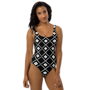 Product name: Recursia Modern MoirÃ© VIII One Piece Swimsuit. Keywords: Clothing, Print: Modern MoirÃ©, One Piece Swimsuit, Swimwear, Unisex Clothing