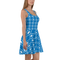 Product name: Recursia Modern MoirÃ© VIII Skater Dress In Blue. Keywords: Clothing, Print: Modern MoirÃ©, Skater Dress, Women's Clothing