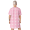 Product name: Recursia Modern MoirÃ© T-Shirt Dress In Pink. Keywords: Clothing, Print: Modern MoirÃ©, T-Shirt Dress, Women's Clothing