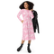 Product name: Recursia Modern MoirÃ© VIII Long Sleeve Midi Dress In Pink. Keywords: Clothing, Long Sleeve Midi Dress, Print: Modern MoirÃ©, Women's Clothing