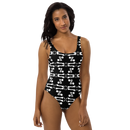 Product name: Recursia Modern MoirÃ© One Piece Swimsuit. Keywords: Clothing, Print: Modern MoirÃ©, One Piece Swimsuit, Swimwear, Unisex Clothing
