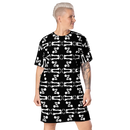 Product name: Recursia Modern MoirÃ© VIII T-Shirt Dress. Keywords: Clothing, Print: Modern MoirÃ©, T-Shirt Dress, Women's Clothing
