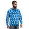 Product name: Recursia Modern MoirÃ© I Men's Sweatshirt In Blue. Keywords: Athlesisure Wear, Clothing, Men's Athlesisure, Men's Clothing, Men's Sweatshirt, Men's Tops, Print: Modern MoirÃ©
