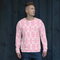 Product name: Recursia Modern MoirÃ© I Men's Sweatshirt In Pink. Keywords: Athlesisure Wear, Clothing, Men's Athlesisure, Men's Clothing, Men's Sweatshirt, Men's Tops, Print: Modern MoirÃ©