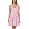 Product name: Recursia Modern MoirÃ© I Skater Dress In Pink. Keywords: Clothing, Print: Modern MoirÃ©, Skater Dress, Women's Clothing