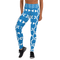 Product name: Recursia Modern MoirÃ© I Yoga Leggings In Blue. Keywords: Athlesisure Wear, Clothing, Print: Modern MoirÃ©, Women's Clothing, Yoga Leggings