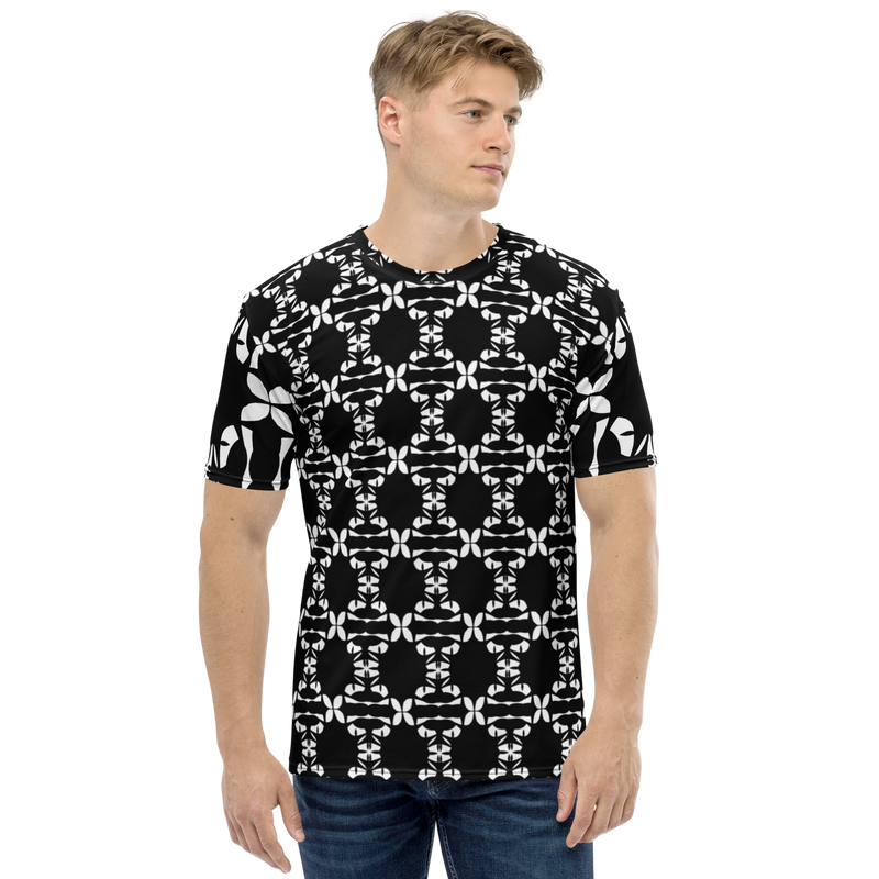 Product name: Recursia Modern MoirÃ© II Men's Crew Neck T-Shirt. Keywords: Clothing, Men's Clothing, Men's Crew Neck T-Shirt, Men's Tops, Print: Modern MoirÃ©