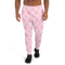 Product name: Recursia Modern MoirÃ© II Men's Joggers In Pink. Keywords: Athlesisure Wear, Clothing, Men's Athlesisure, Men's Bottoms, Men's Clothing, Men's Joggers, Print: Modern MoirÃ©