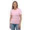 Product name: Recursia Modern MoirÃ© II Women's Crew Neck T-Shirt In Pink. Keywords: Clothing, Print: Modern MoirÃ©, Women's Clothing, Women's Crew Neck T-Shirt