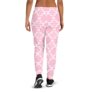 Product name: Recursia Modern MoirÃ© II Women's Joggers In Pink. Keywords: Athlesisure Wear, Clothing, Print: Modern MoirÃ©, Women's Bottoms, Women's Joggers
