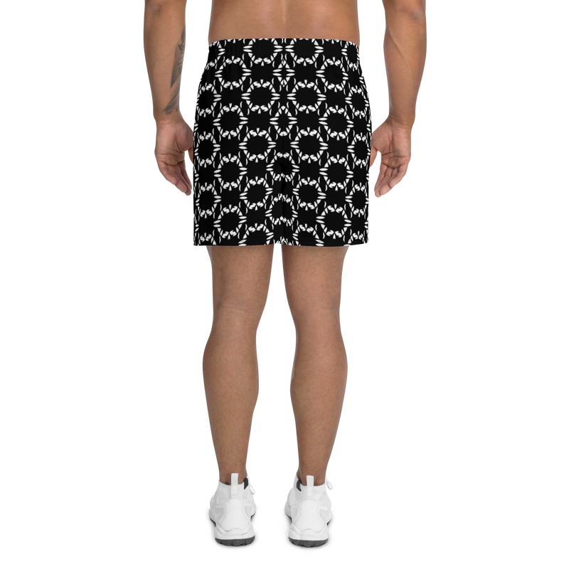 Product name: Recursia Modern MoirÃ© III Men's Athletic Shorts. Keywords: Athlesisure Wear, Clothing, Men's Athlesisure, Men's Athletic Shorts, Men's Clothing, Print: Modern MoirÃ©