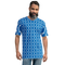 Product name: Recursia Modern MoirÃ© III Men's Crew Neck T-Shirt In Blue. Keywords: Clothing, Men's Clothing, Men's Crew Neck T-Shirt, Men's Tops, Print: Modern MoirÃ©