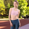 Product name: Recursia Modern MoirÃ© III Padded Sports Bra In Pink. Keywords: Athlesisure Wear, Clothing, Print: Modern MoirÃ©, Padded Sports Bra, Women's Clothing