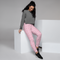 Product name: Recursia Modern MoirÃ© III Women's Joggers In Pink. Keywords: Athlesisure Wear, Clothing, Print: Modern MoirÃ©, Women's Bottoms, Women's Joggers