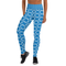Product name: Recursia Modern MoirÃ© III Yoga Leggings In Blue. Keywords: Athlesisure Wear, Clothing, Print: Modern MoirÃ©, Women's Clothing, Yoga Leggings