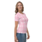Product name: Recursia Modern MoirÃ© VIII Women's Crew Neck T-Shirt In Pink. Keywords: Clothing, Print: Modern MoirÃ©, Women's Clothing, Women's Crew Neck T-Shirt