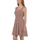 Product name: Recursia Pebblewave Skater Dress In Pink. Keywords: Clothing, Print: Pebblewave , Skater Dress, Women's Clothing
