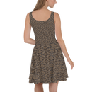 Product name: Recursia Pebblewave Skater Dress. Keywords: Clothing, Print: Pebblewave , Skater Dress, Women's Clothing