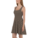 Product name: Recursia Pebblewave Skater Dress. Keywords: Clothing, Print: Pebblewave , Skater Dress, Women's Clothing