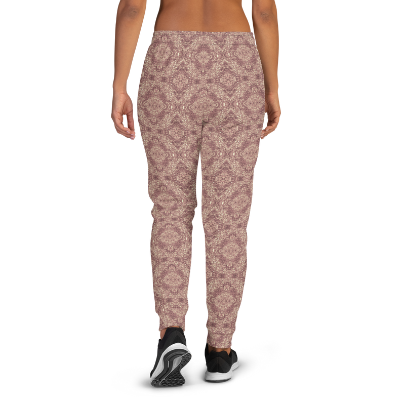 Product name: Recursia Pebblewave Women's Joggers In Pink. Keywords: Athlesisure Wear, Clothing, Print: Pebblewave , Women's Bottoms, Women's Joggers