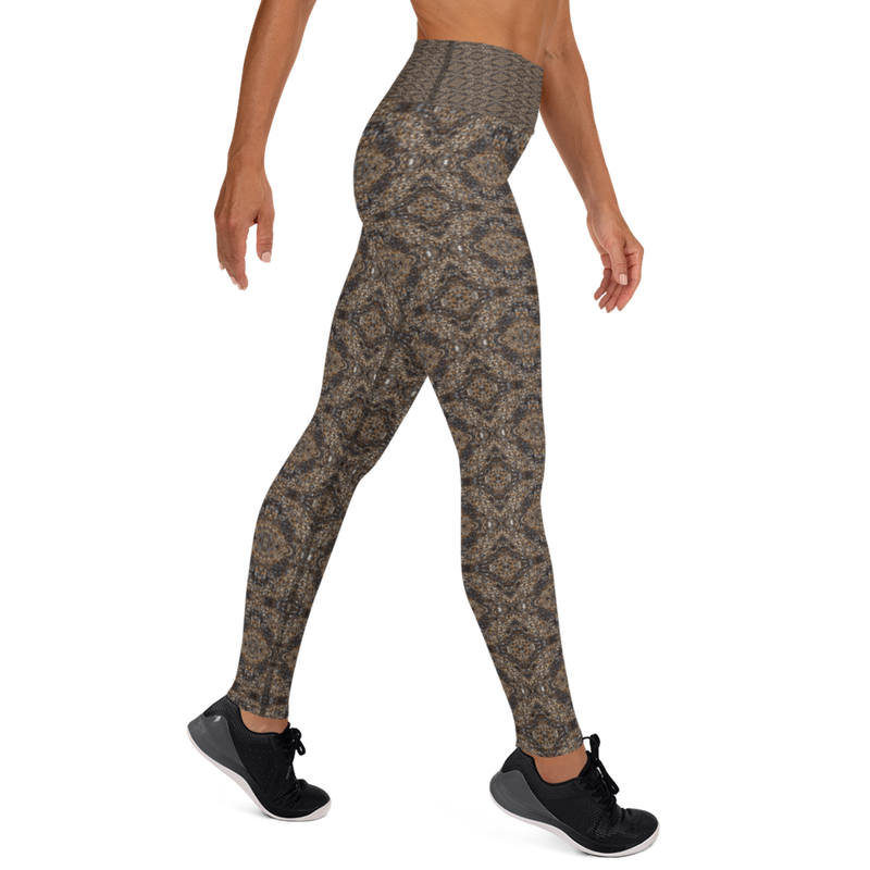 Product name: Recursia Pebblewave Yoga Leggings. Keywords: Athlesisure Wear, Clothing, Print: Pebblewave , Women's Clothing, Yoga Leggings