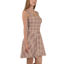 Product name: Recursia Philosophy's Abode Skater Dress In Pink. Keywords: Clothing, Print: Philosophy's Abode, Skater Dress, Women's Clothing