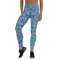 Product name: Recursia Rainbow Rose Yoga Leggings. Keywords: Athlesisure Wear, Clothing, Print: Rainbow Rose, Women's Clothing, Yoga Leggings