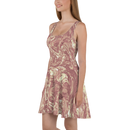 Product name: Recursia Rainbow Rose I Skater Dress In Pink. Keywords: Clothing, Print: Rainbow Rose, Skater Dress, Women's Clothing