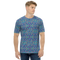 Product name: Recursia Rainbow Rose II Men's Crew Neck T-Shirt. Keywords: Clothing, Men's Clothing, Men's Crew Neck T-Shirt, Men's Tops, Print: Rainbow Rose