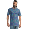 Product name: Recursia Rainbow Rose II Men's Crew Neck T-Shirt. Keywords: Clothing, Men's Clothing, Men's Crew Neck T-Shirt, Men's Tops, Print: Rainbow Rose