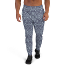 Product name: Recursia Rainbow Rose II Men's Joggers In Blue. Keywords: Athlesisure Wear, Clothing, Men's Athlesisure, Men's Bottoms, Men's Clothing, Men's Joggers, Print: Rainbow Rose