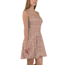 Product name: Recursia Rainbow Rose II Skater Dress In Pink. Keywords: Clothing, Print: Rainbow Rose, Skater Dress, Women's Clothing