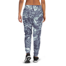 Product name: Recursia Rainbow Rose I Women's Joggers In Blue. Keywords: Athlesisure Wear, Clothing, Print: Rainbow Rose, Women's Bottoms, Women's Joggers