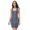 Product name: Recursia Seer Vision Pencil Dress In Blue. Keywords: Clothing, Pencil Dress, Print: Seer Vision, Women's Clothing