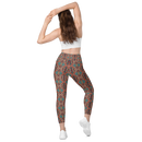 Product name: Recursia Seer Vision II Vision Leggings With Pockets. Keywords: Athlesisure Wear, Clothing, Leggings with Pockets, Print: Seer Vision, Women's Clothing