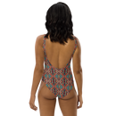 Product name: Recursia Seer Vision One Piece Swimsuit. Keywords: Clothing, One Piece Swimsuit, Print: Seer Vision, Swimwear, Unisex Clothing