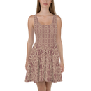 Product name: Recursia Seer Vision Skater Dress In Pink. Keywords: Clothing, Print: Seer Vision, Skater Dress, Women's Clothing